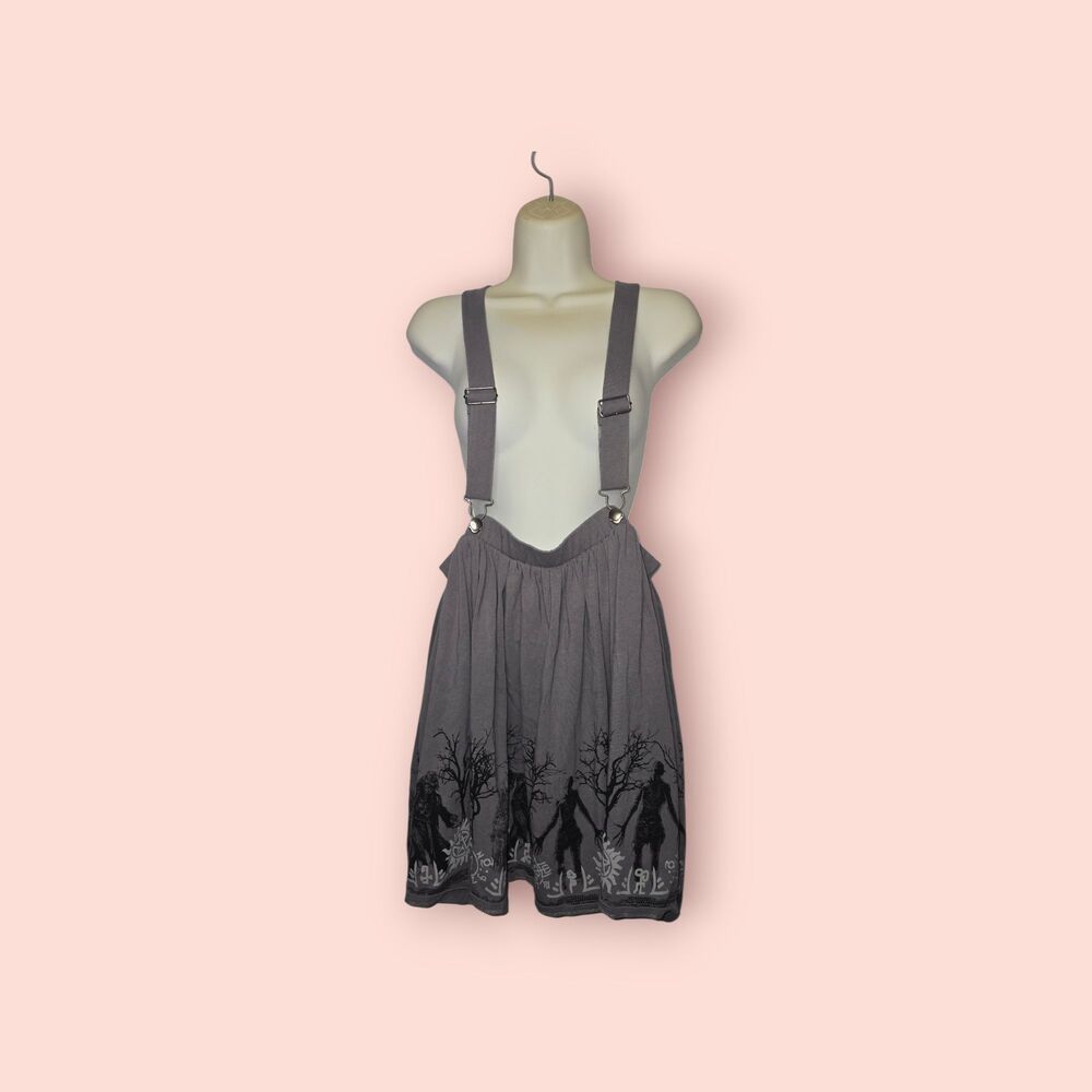Supernatural Monsters Suspender Skirt Hot Topic Exclusive Plus Size 2X Gothic
